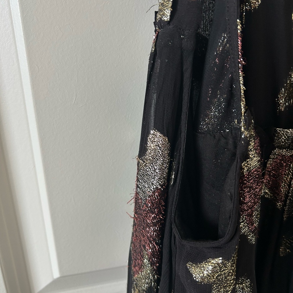 Anthropologie Maeve Metallic Cocktail Dress - Picture 3 of 7